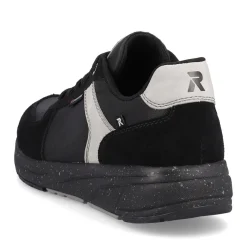 Clearance Rieker Meskie Tenisowki O Niskiej Zawartosci Wegla, Czarno-Srebrno-Szare