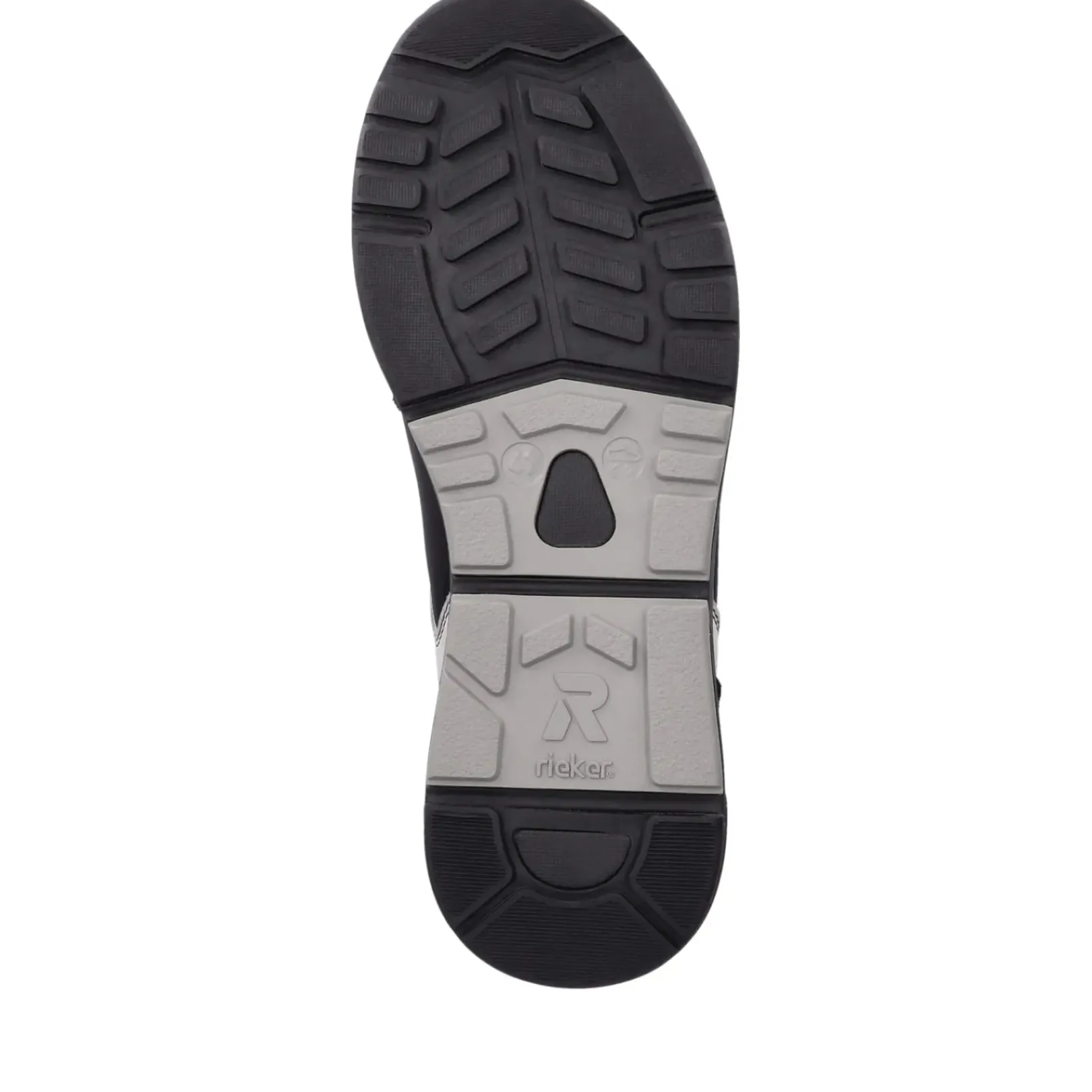 Clearance Rieker Meskie Tenisowki O Niskiej Zawartosci Wegla, Czarno-Srebrno-Szare