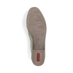 New Rieker Mokasyny Damskie W Kolorze Mietowo-Zielonym