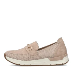 Clearance Rieker Mokasyny Damskie W Delikatnym Rozu
