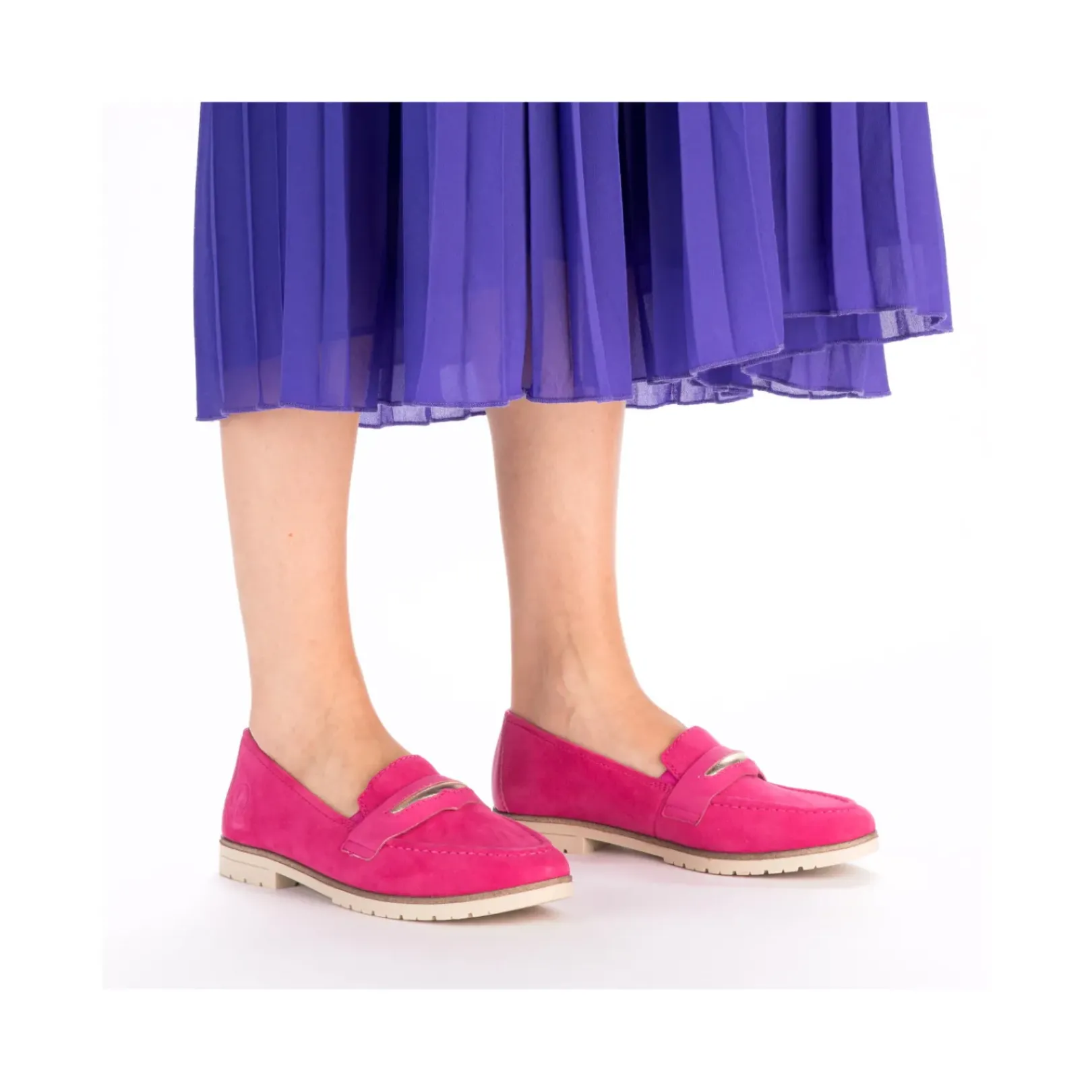 Best Rieker Mokasyny Damskie W Kolorze Magenta
