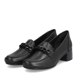 Clearance Rieker Mokasyny Damskie W Kolorze Ciemnej Czerni
