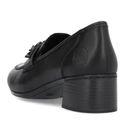 Clearance Rieker Mokasyny Damskie W Kolorze Ciemnej Czerni
