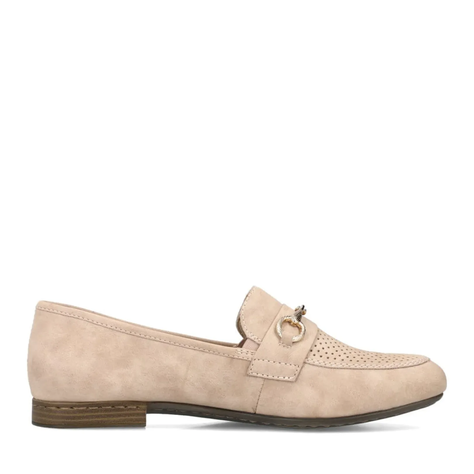 New Rieker Mokasyny Damskie W Kolorze Pudrowego Rozu
