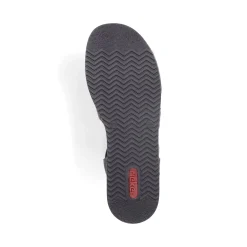 Clearance Rieker Sandaly Damskie Na Koturnie W Kolorze Brazowo-Szarym