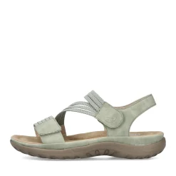 Clearance Rieker Sandaly Damskie Z Paskami W Kolorze Mietowo-Zielonym