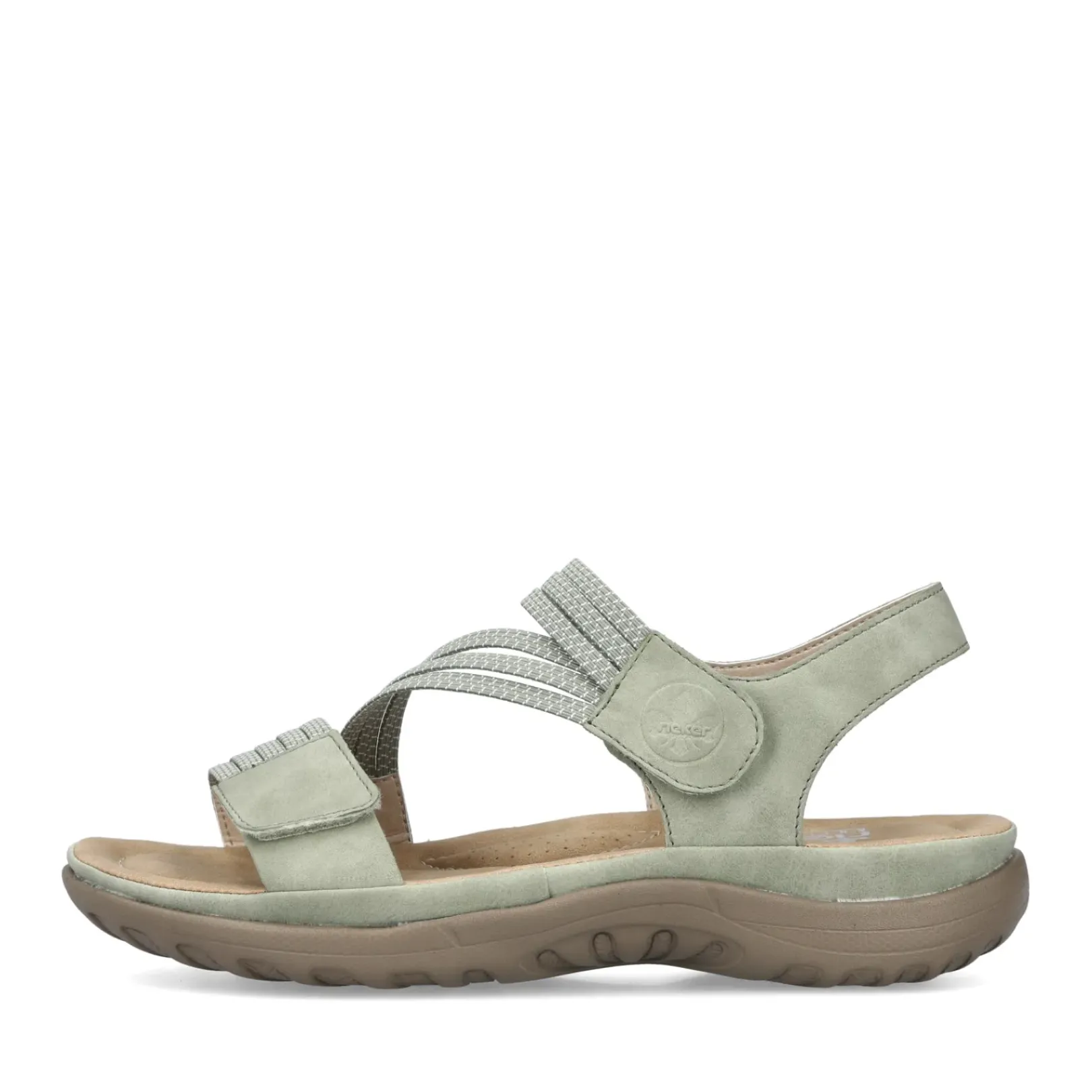 Clearance Rieker Sandaly Damskie Z Paskami W Kolorze Mietowo-Zielonym
