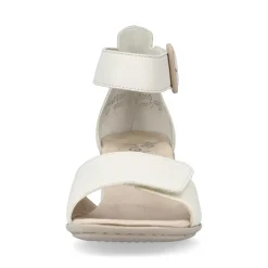 Outlet Rieker Sandaly Damskie Z Paskiem W Kolorze Jasnobezowym