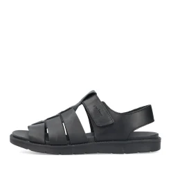 New Rieker Sandaly Meskie W Kolorze Ciemnej Czerni