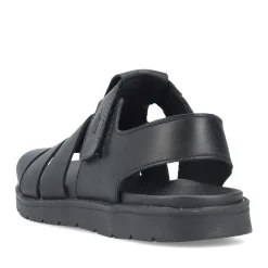 New Rieker Sandaly Meskie W Kolorze Ciemnej Czerni