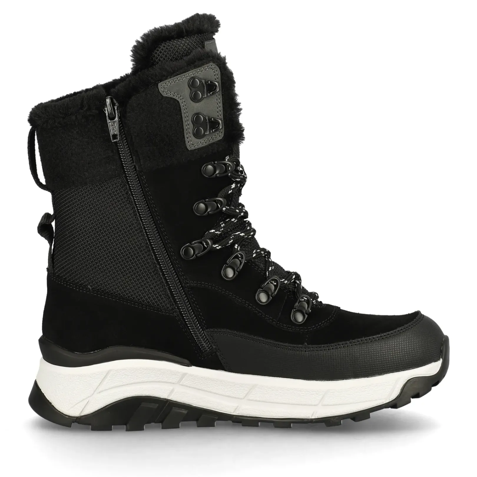 Clearance Rieker Sznurowane Botki Damskie Steel Black