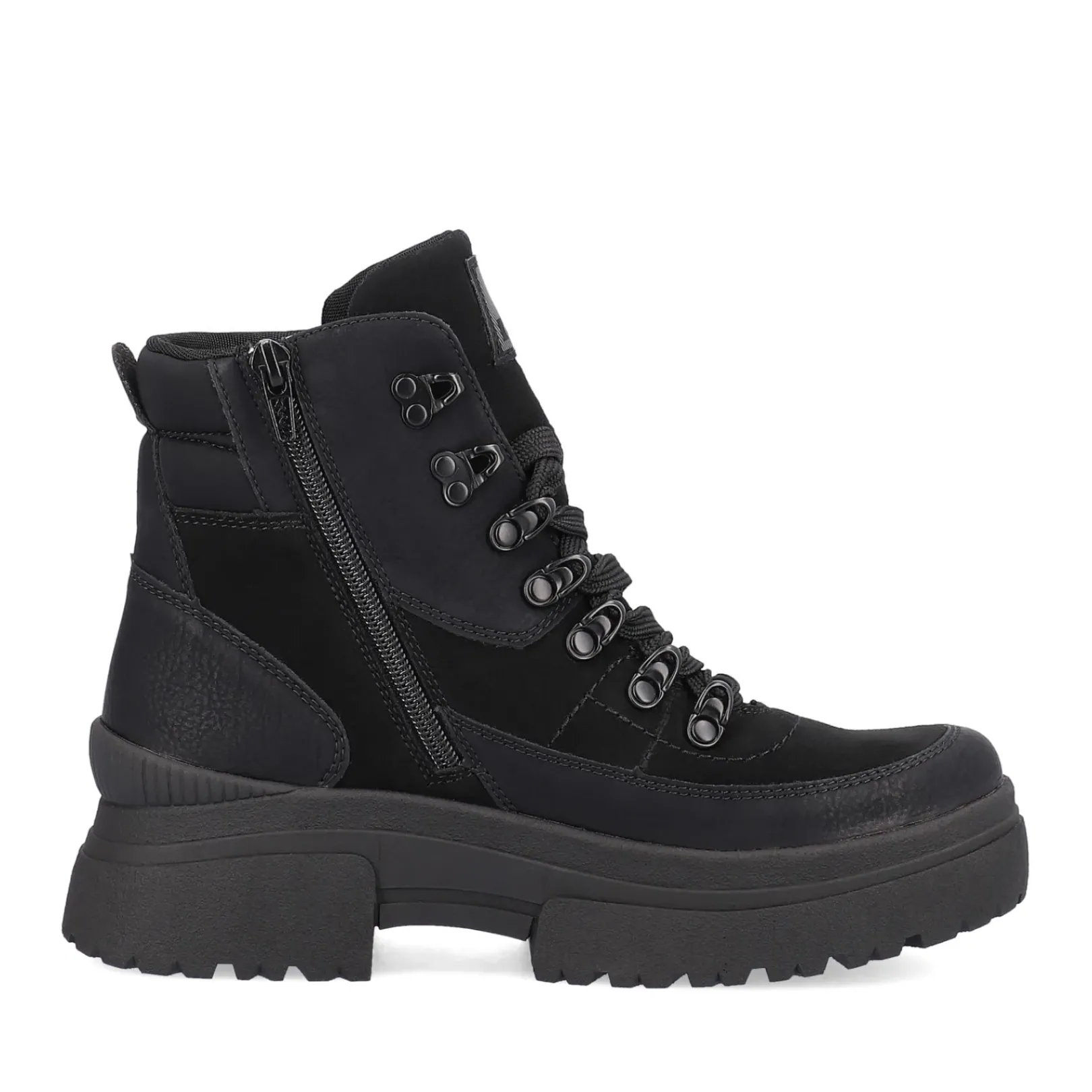 Clearance Rieker Sznurowane Botki Damskie Diamond Black