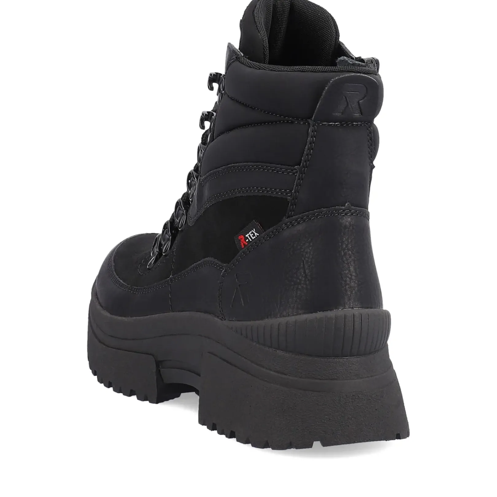 Clearance Rieker Sznurowane Botki Damskie Diamond Black