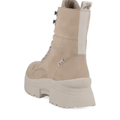 New Rieker Sznurowane Botki Clay Beige