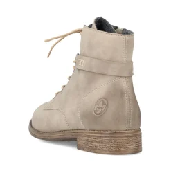 Clearance Rieker Sznurowane Botki W Kolorze Piaskowo-Bezowym
