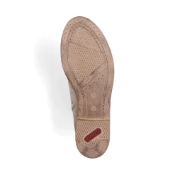 Clearance Rieker Sznurowane Botki W Kolorze Piaskowo-Bezowym