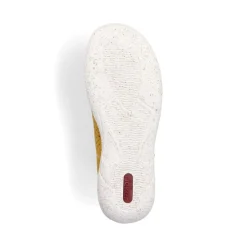 Sale Rieker Sznurowane Buty Damskie W Kolorze Slonecznikowo-Zoltym