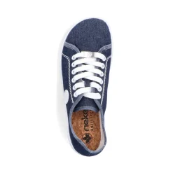 Discount Rieker Sznurowane Buty Damskie W Kolorze Granatowym