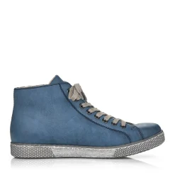 New Rieker Sznurowane Buty Damskie W Kolorze Lazurowym