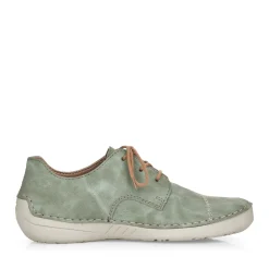 Online Rieker Sznurowane Buty Damskie W Kolorze Zielono-Szarym