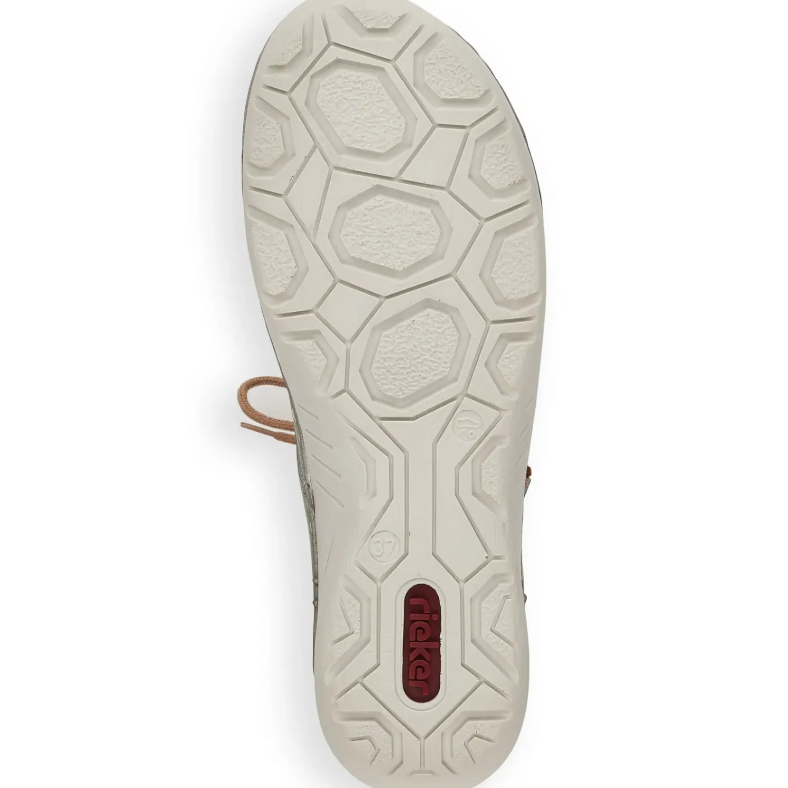 Online Rieker Sznurowane Buty Damskie W Kolorze Zielono-Szarym