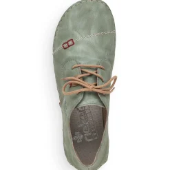 Online Rieker Sznurowane Buty Damskie W Kolorze Zielono-Szarym