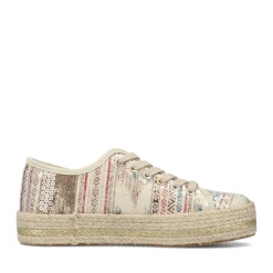 Clearance Rieker Sznurowane Buty Damskie W Kolorze Jasnego Bezu