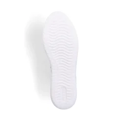 Outlet Rieker Sznurowane Buty Damskie W Kolorze Krystalicznej Bieli
