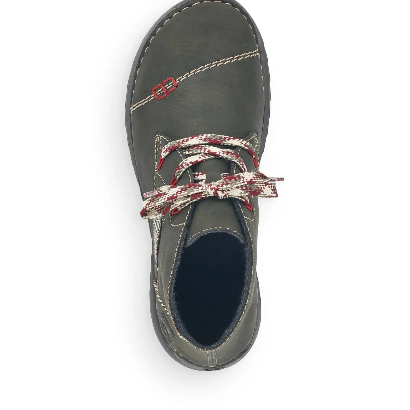 Hot Rieker Sznurowane Buty Damskie W Kolorze Khaki W Kolorze Zielonym