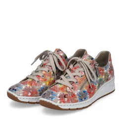 Discount Rieker Sznurowane Buty Damskie Multi