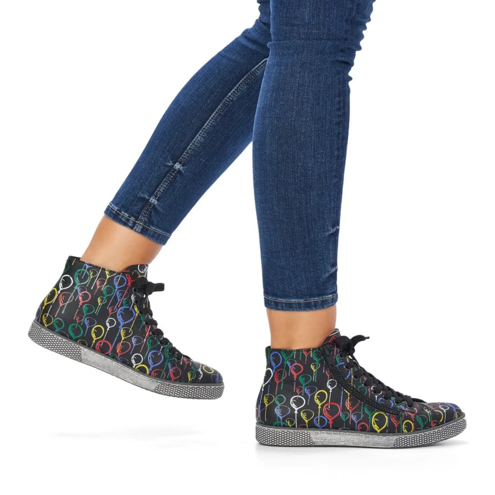 Sale Rieker Sznurowane Buty Damskie Multi