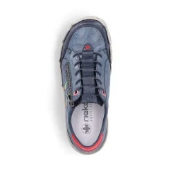 Best Rieker Sznurowane Buty Damskie W Kolorze Lupkowoniebieskim