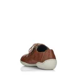New Rieker Sznurowane Buty Damskie W Kolorze Kasztanowo-Brazowym