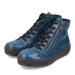 Clearance Rieker Sznurowane Buty Damskie W Kolorze Benzyny-Czarne