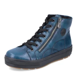 Clearance Rieker Sznurowane Buty Damskie W Kolorze Benzyny-Czarne
