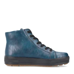 Clearance Rieker Sznurowane Buty Damskie W Kolorze Benzyny-Czarne