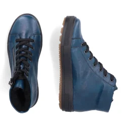 Clearance Rieker Sznurowane Buty Damskie W Kolorze Benzyny-Czarne