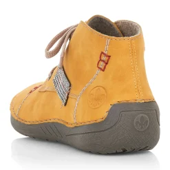 Sale Rieker Sznurowane Buty Damskie W Kolorze Miodowozoltym