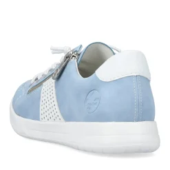 Best Rieker Sznurowane Buty Damskie W Kolorze Blekitno-Bialym
