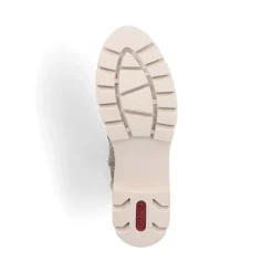Clearance Rieker Sznurowane Buty Damskie W Kolorze Khaki-Brazowym