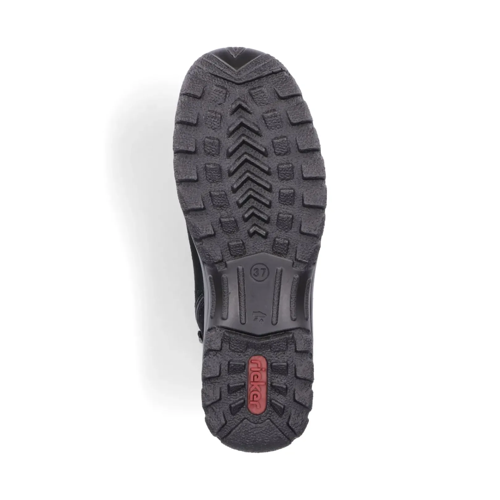 Discount Rieker Sznurowane Buty Damskie W Kolorze Grafitowo-Czarnym