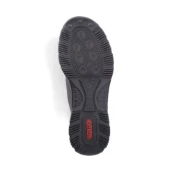 Outlet Rieker Sznurowane Buty Damskie W Kolorze Antracytowym