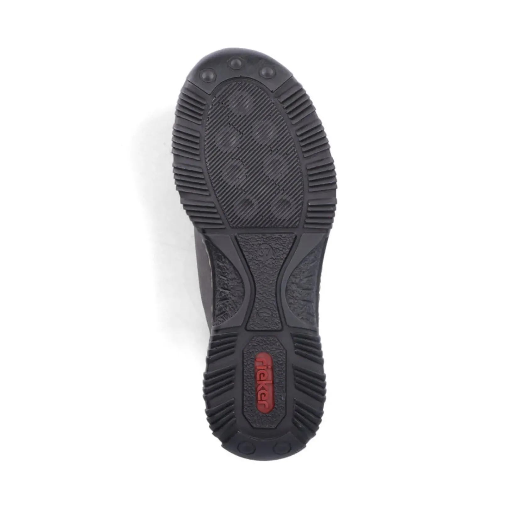 Outlet Rieker Sznurowane Buty Damskie W Kolorze Antracytowym
