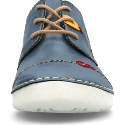 Sale Rieker Sznurowane Buty Damskie W Kolorze Lupkowoniebieskim