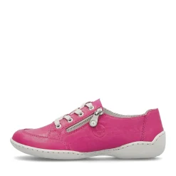 Clearance Rieker Sznurowane Buty Damskie W Kolorze Magenta