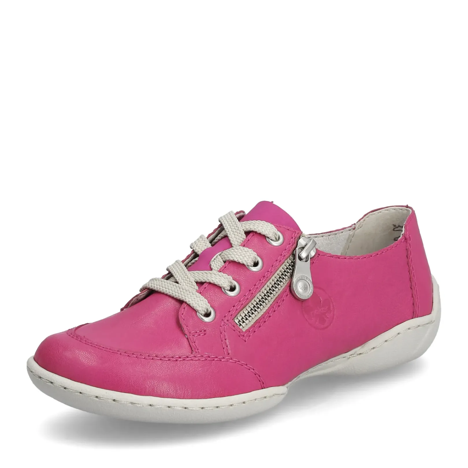 Clearance Rieker Sznurowane Buty Damskie W Kolorze Magenta