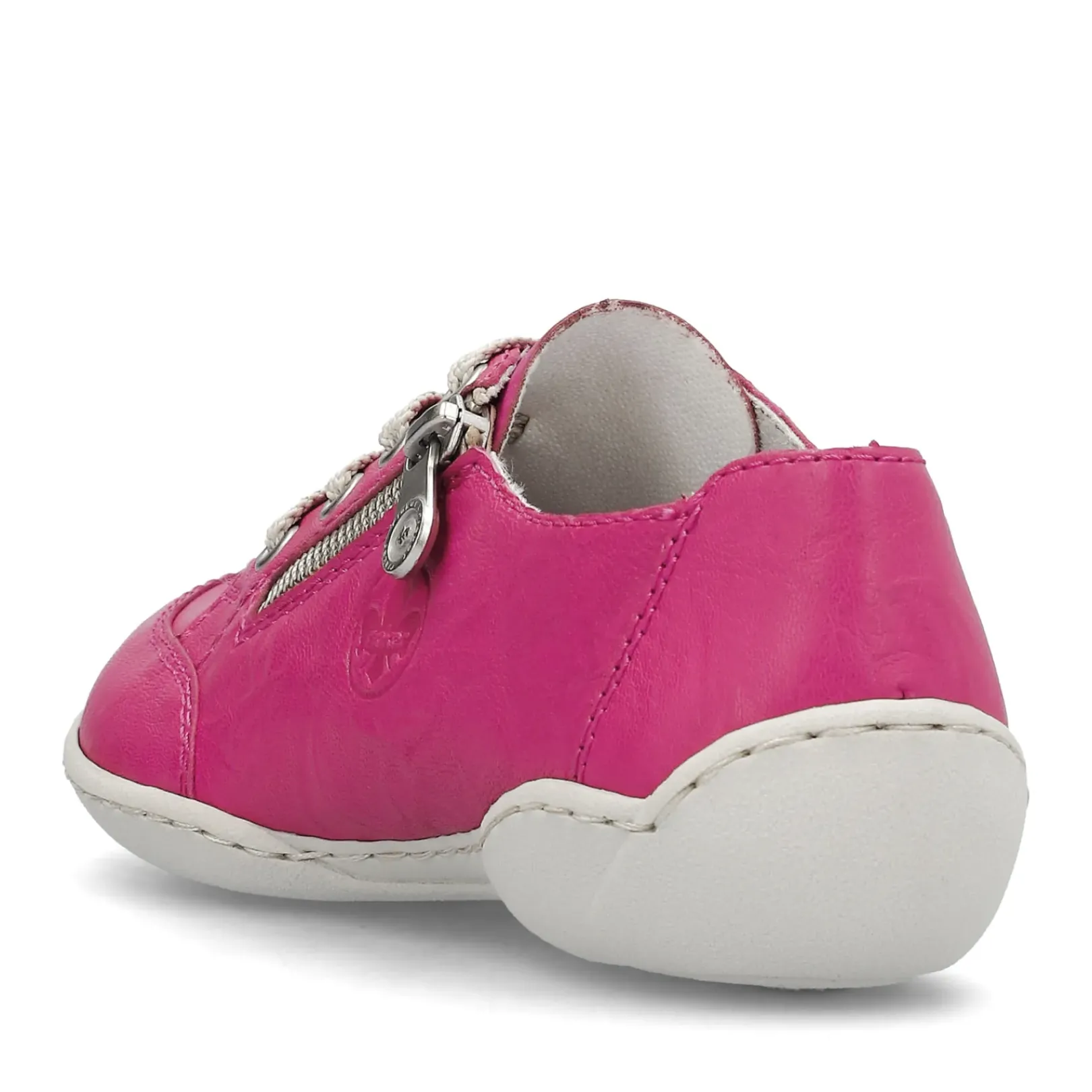 Clearance Rieker Sznurowane Buty Damskie W Kolorze Magenta