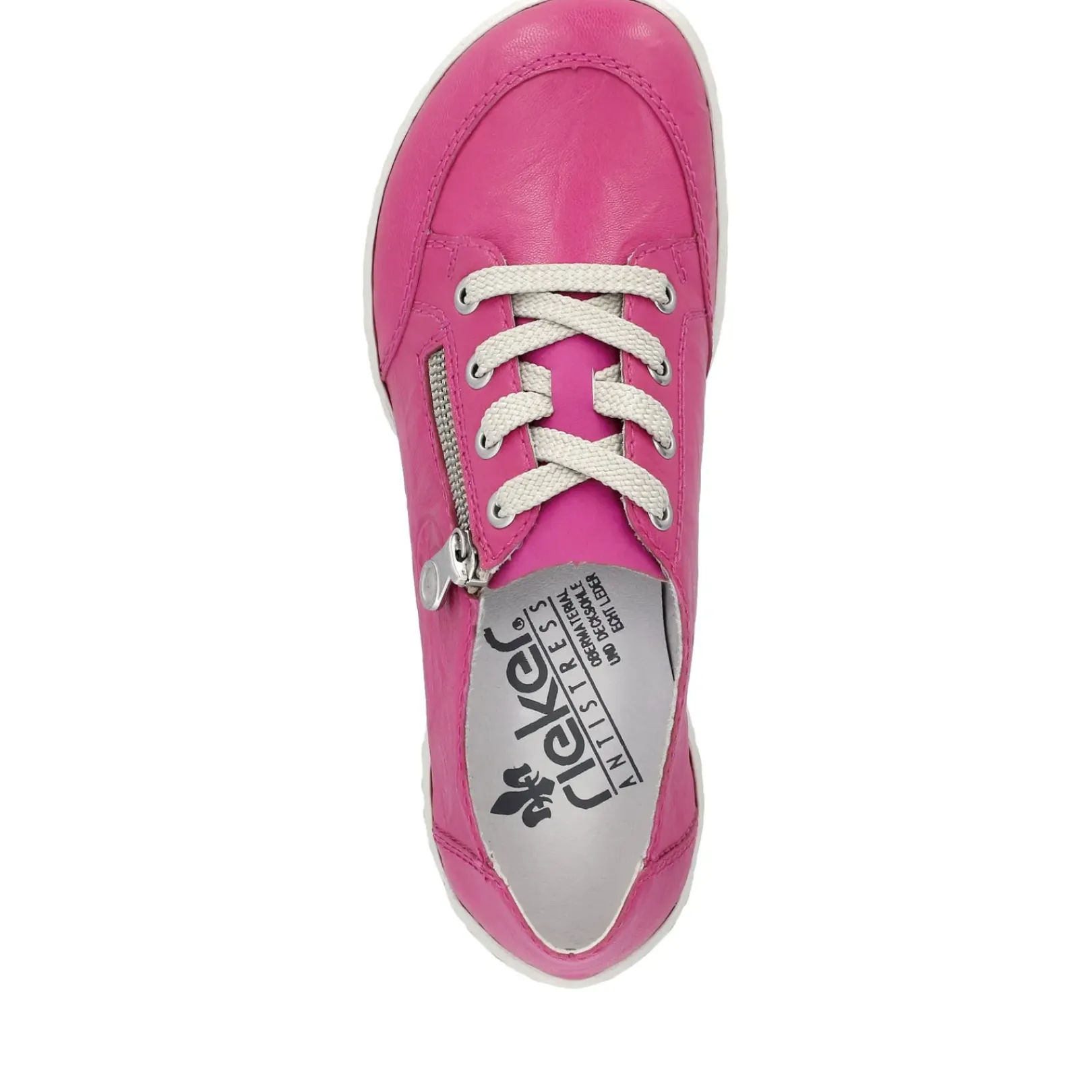 Clearance Rieker Sznurowane Buty Damskie W Kolorze Magenta