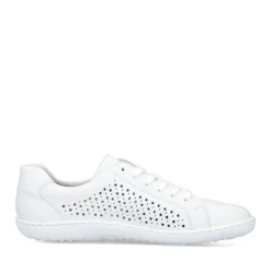 Sale Rieker Sznurowane Buty Damskie W Kolorze Perlowo-Bialym