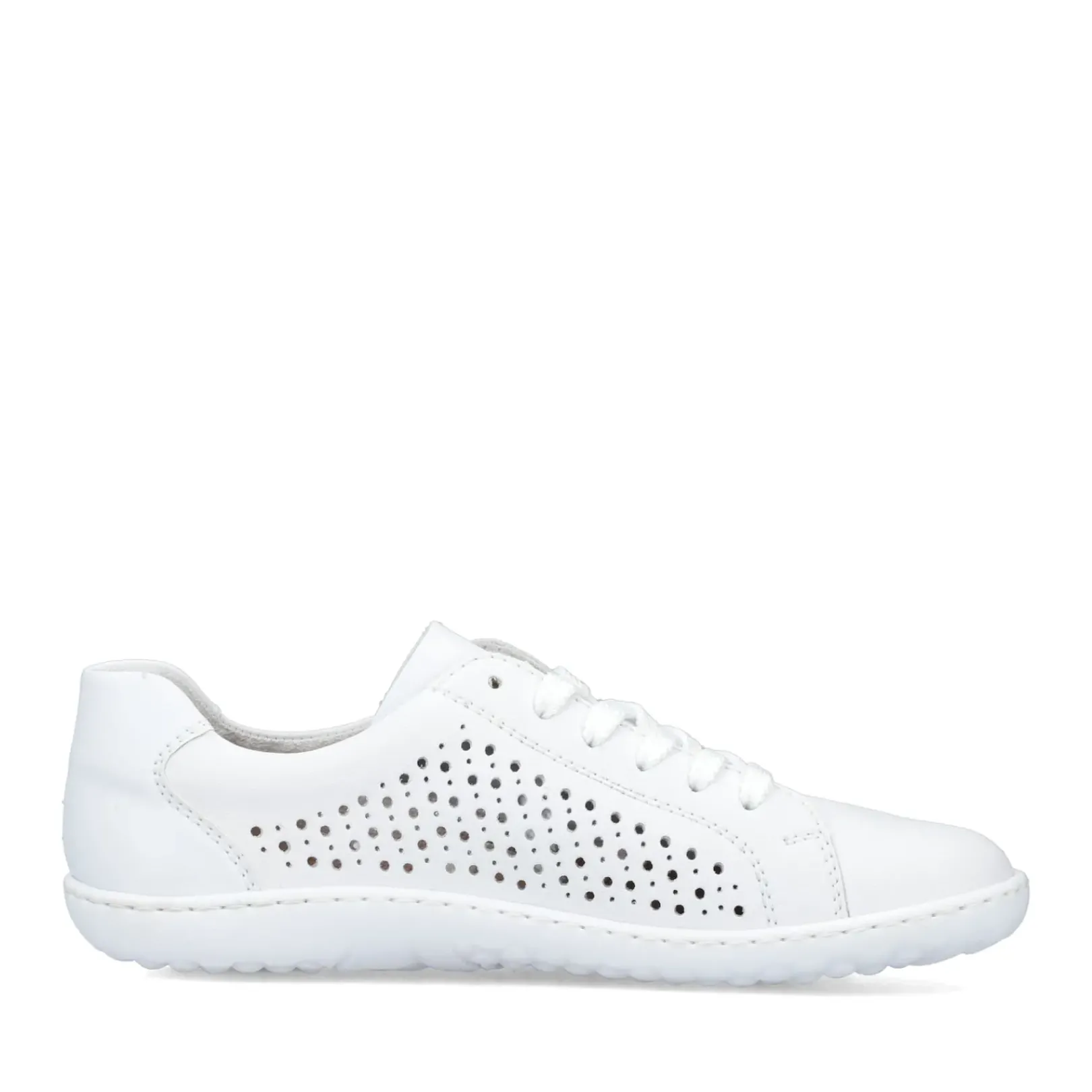 Sale Rieker Sznurowane Buty Damskie W Kolorze Perlowo-Bialym